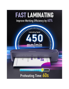 Laminadora Térmica Qfun 13" A3 9 en 1 Frío Caliente 60s 2