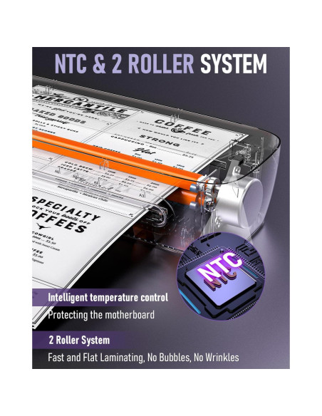 Laminadora Térmica Qfun 13" A3 9 en 1 Frío Caliente 60s