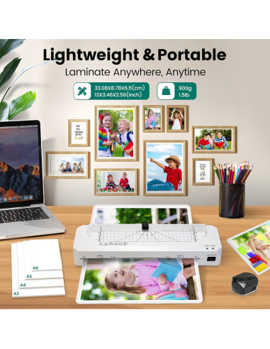 Máquina Laminadora A3 BAYGE LAM00004 Calentamiento Rápido 70s