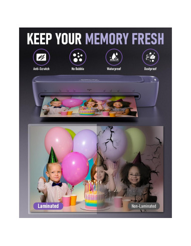 Laminadora Térmica Qfun 13" A3 9 en 1 Frío Caliente 60s