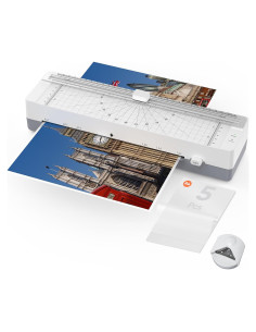 Laminadora Térmica SINOPUREN 9" con Cortadora y Redondeador