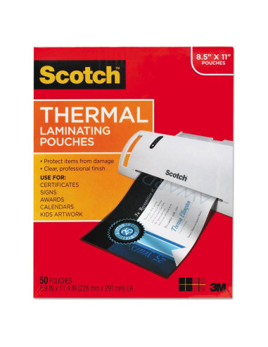 Bolsa de Laminado Térmico 3M Scotch TP3854 - Carta 50 Unidades