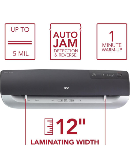 Laminadora Térmica GBC Fusion 3000L 30.48 cm 1 Minuto Calentamiento