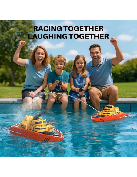 Barco de Control Remoto SYMA Q14 Bombero 40 cm 15 km/h