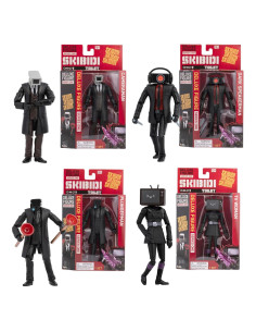 Figuras Coleccionables Deluxe Skibidi Toilet - Paquete de 4