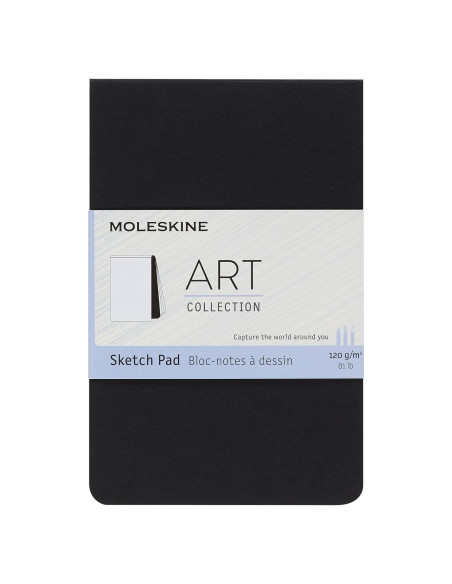 Bloc de Dibujo Moleskine Pocket Negro 48 Páginas 8.9x14 cm