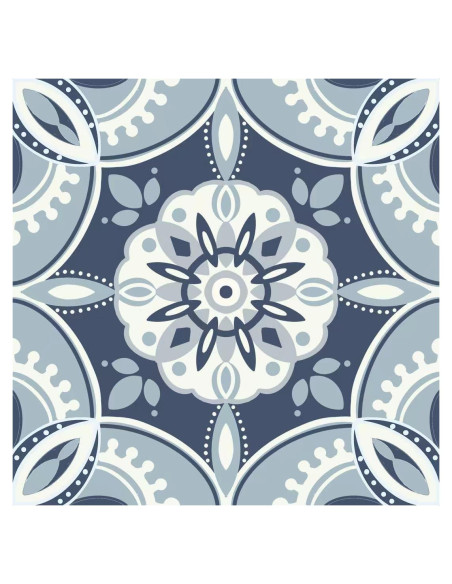 Azulejos de Piso Autoadhesivos ZRJT 40 Pcs 30.48x30.48 cm Azul