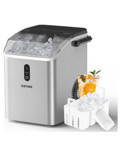 Fabricador de Hielo de Nuggets ICEVOKE ICN1509-S 15 kg/día Plateado