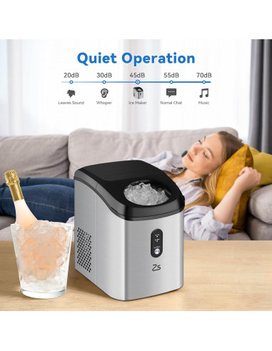 Fabricador de Hielo Nugget ACONEE A1 15kg/24hrs Autolimpieza