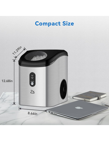 Fabricador de Hielo Nugget ACONEE A1 15kg/24hrs Autolimpieza