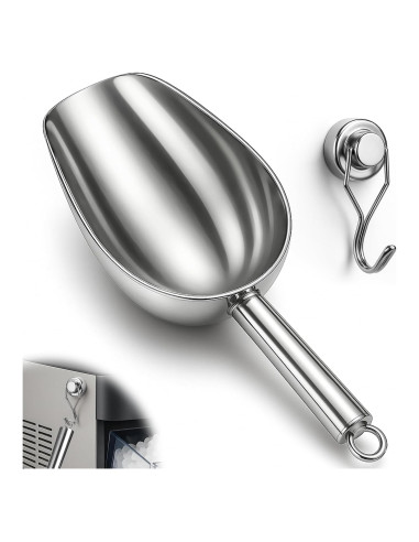 Cuchara de Hielo Grande Mity Rain Acero Inoxidable con Gancho Magnético