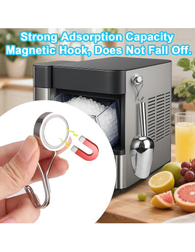 Cuchara de Hielo Grande Mity Rain Acero Inoxidable con Gancho Magnético