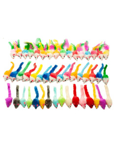 Juguetes para Gatos Charla de Moda 48 Ratones de Peluche