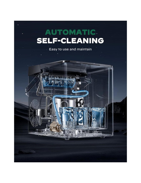 Fabricador de Hielo Totnz Boost 2.5L Autolimpiante Negro