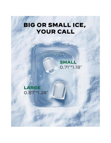 Fabricador de Hielo Totnz Boost 2.5L Autolimpiante Negro