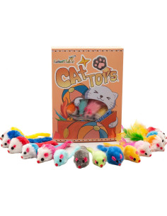 Juguetes para Gatos Charla de Moda 48 Ratones de Peluche 2