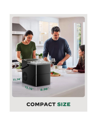 Fabricador de Hielo Totnz Boost 2.5L Autolimpiante Negro