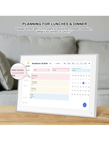 Calendario Digital 15.6" SSA - Planificador Inteligente WiFi FHD