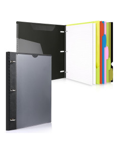 Carpeta Telescópica WOT I 3 Anillas Negra - 60 Hojas Incluidas