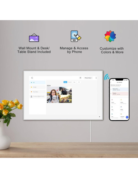 Calendario Digital 15.6" SSA - Planificador Inteligente WiFi FHD