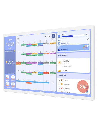 Calendario Digital Cozyla+ 60.96 cm Pared Blanco Táctil