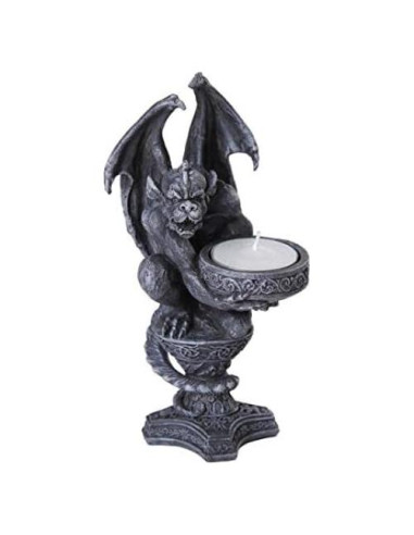 Soporte para Velas Gargoyle Negro Pacific Giftware 17.15 cm