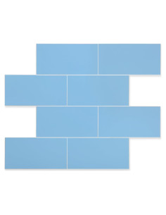 Azulejo Autoadhesivo OYASIMI 10 Hojas Azul 30.48 cm Semibrillante