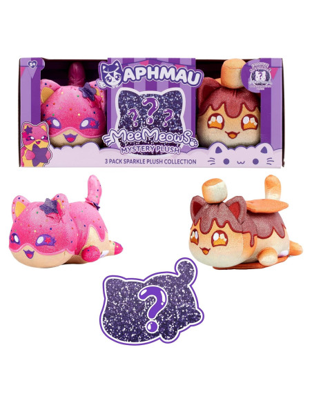 Peluche MeeMeow 15 cm Aphmau 3-Pack Golosinas de Carnaval