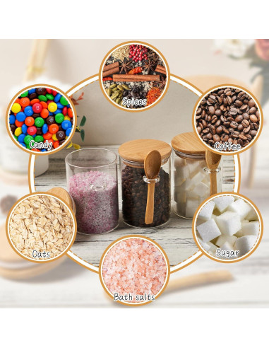 Contenedor de Azúcar de Vidrio OneDream - 2 Tarros 450ml con Cuchara