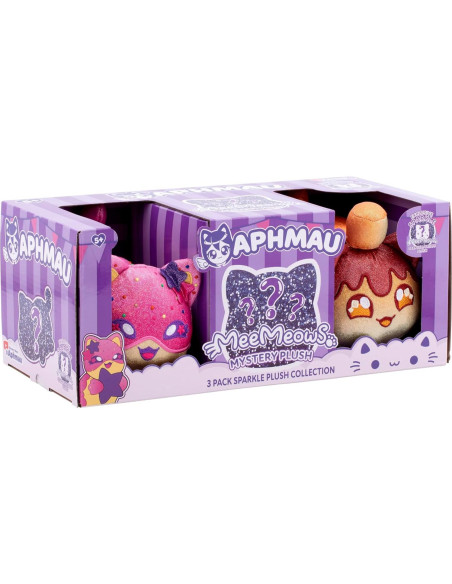Peluche MeeMeow 15 cm Aphmau 3-Pack Golosinas de Carnaval