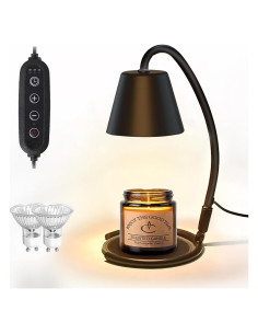 Lámpara Calentadora de Velas Aulaxyee H10-BK Regulable con Temporizador