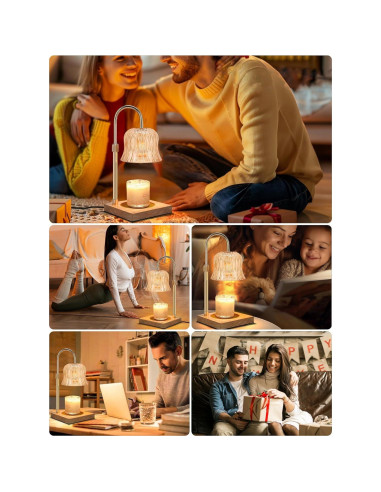 Lámpara Calentadora de Velas ZMZDP Ajustable con Temporizador
