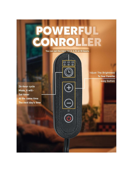 Lámpara Calentadora de Velas ZMZDP Ajustable con Temporizador