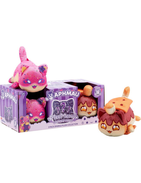 Peluche MeeMeow 15 cm Aphmau 3-Pack Golosinas de Carnaval