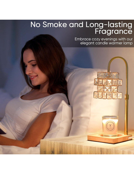 Lámpara Calentadora de Velas Alpharan con Temporizador 37cm