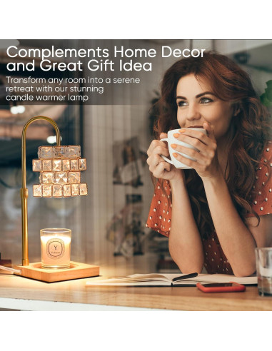 Lámpara Calentadora de Velas Alpharan con Temporizador 37cm