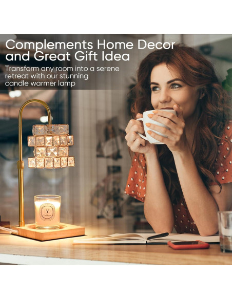 Lámpara Calentadora de Velas Alpharan con Temporizador 37cm