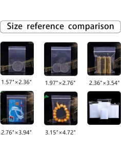 Bolsas de Cierre Reutilizables BornFeel 500pcs 5 Tamaños 2