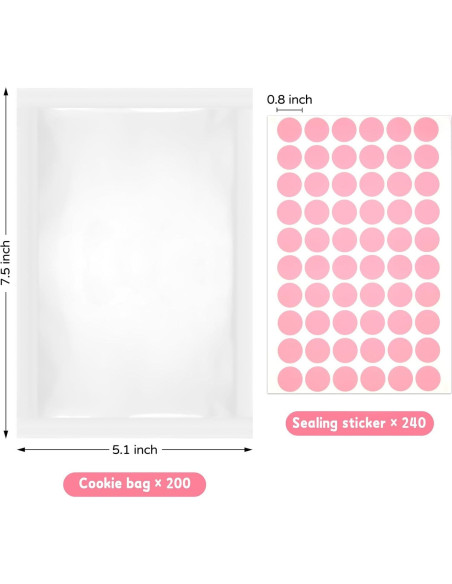 Bolsas de Papel Transparentes Ocmoiy 200 Pcs 13x19 cm Resistentes Bolsas de Papel Transparentes Ocmoiy 200 Pcs 13x19 cm Resistentes