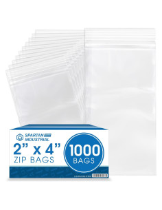 Bolsas Plásticas Reclosables Spartan Industrial 2x4" 1000 Unidades