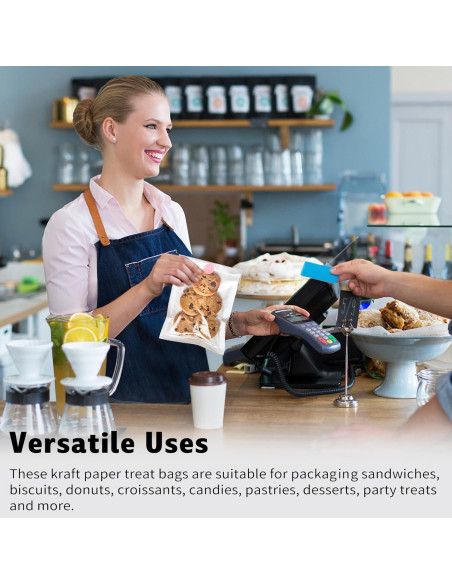 Bolsas de Papel Transparentes Ocmoiy 200 Pcs 13x19 cm Resistentes Bolsas de Papel Transparentes Ocmoiy 200 Pcs 13x19 cm Resistentes