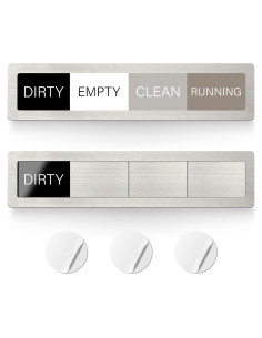 Imán de Lavavajillas Limpio Sucio EliteSign Acero Inoxidable