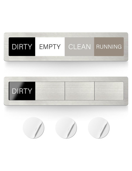Imán de Lavavajillas Limpio Sucio EliteSign Acero Inoxidable