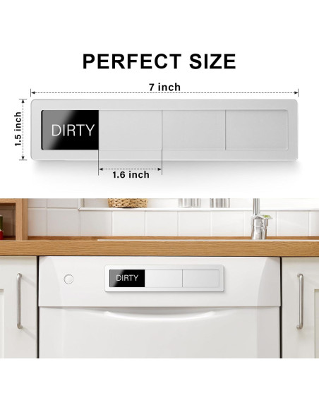 Imán de Lavavajillas Limpio Sucio EliteSign Acero Inoxidable