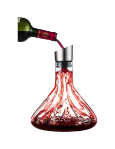 Decantador de Vino Cooko de Cristal 1.2L con Aerador 2
