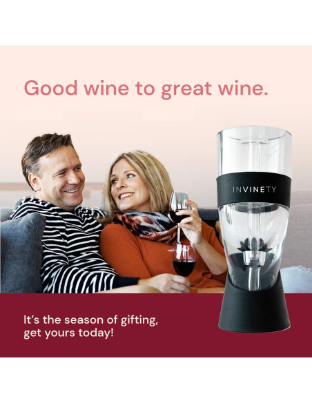 Aireador de Vino Invinety - Oxigenador y Decantador Portátil