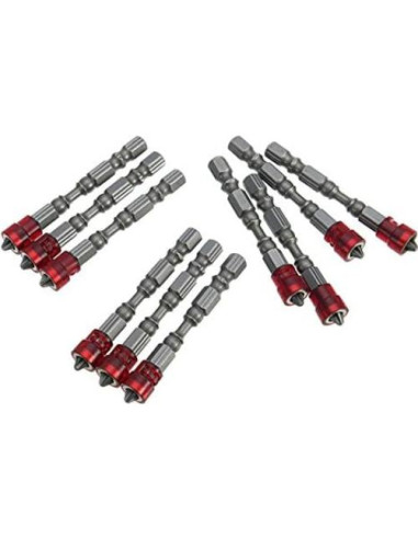 10 Puntas Magnéticas PH2 MiguCo 65mm para Tornillos Yeso