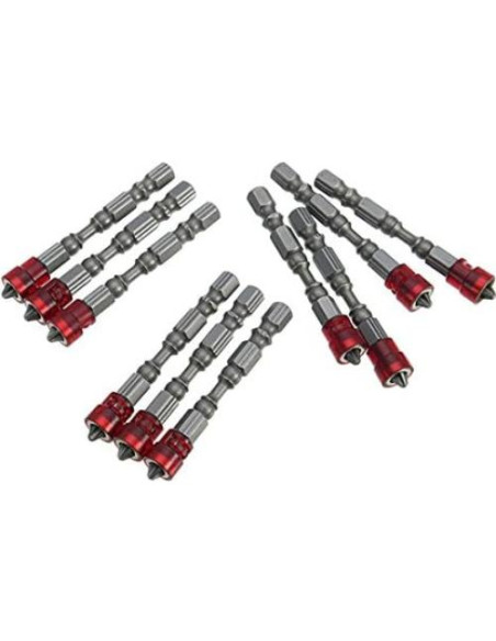 10 Puntas Magnéticas PH2 MiguCo 65mm para Tornillos Yeso