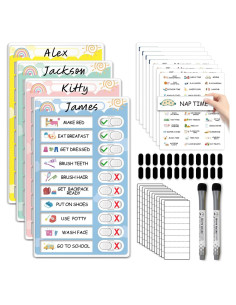 Tabla de Rutina Interactiva 4 en 1 CustomMaster - Niños