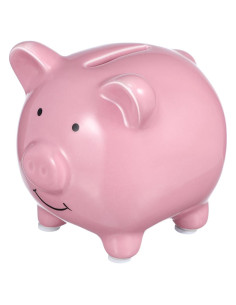 Alcancía de Cerámica IMIKEYA Rosa para Niños 9.5cm